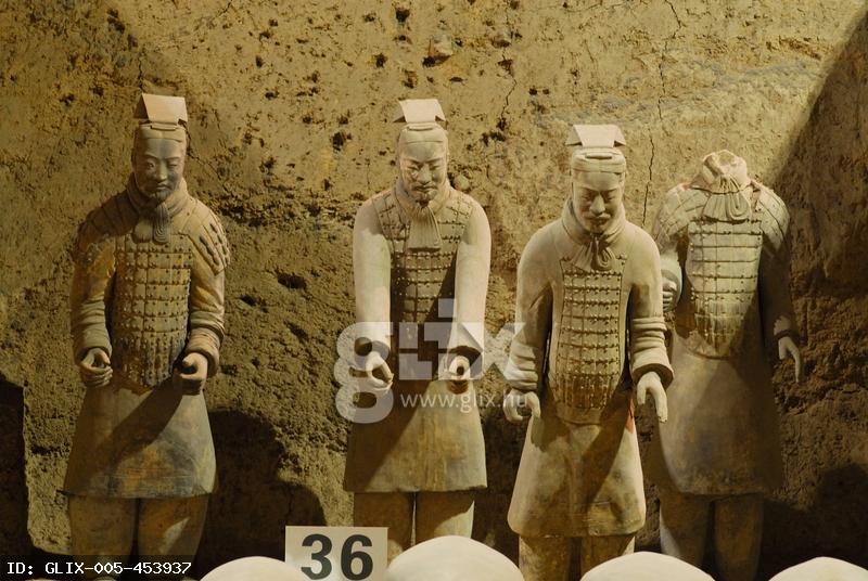 Statues of Terracotta warriors in pit 3, Terracotta army, Qin Dynasty, Xian, China China Copyright: xChouxChiang/Dinodia
