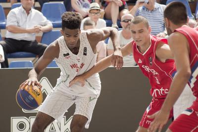 Fiba 3x3 U18 Europe Cup 2018 Debrecen/Hungary team-stock-foto
