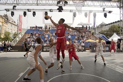 Fiba 3x3 U18 Europe Cup 2018 Debrecen/Hungary team-stock-photo