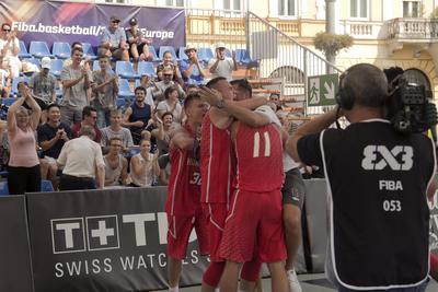 Fiba 3x3 U18 Europe Cup 2018 Debrecen/Hungary team-stock-foto