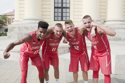Fiba 3x3 U18 Europe Cup 2018 Debrecen/Hungary team-stock-foto