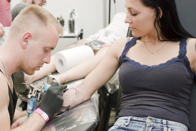 Tetováló Fesztivál Debrecen 2018-stock-foto