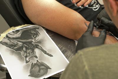 Tetováló Fesztivál Debrecen 2018-stock-foto