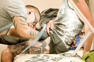 Tetováló Fesztivál Debrecen 2018-stock-foto