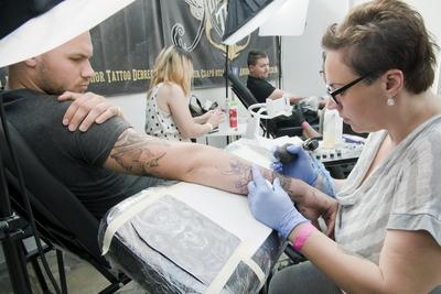 Tetováló Fesztivál Debrecen 2018-stock-foto