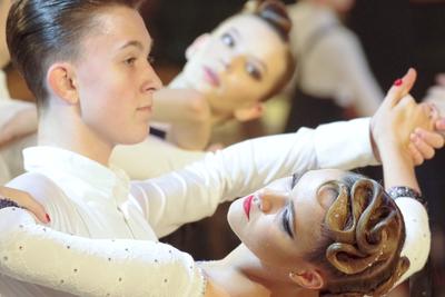 TÁNCSPORT MAGYAR BAJNOKSÁGOK HUNGARIAN DANCE OPEN februar 2-3 2019  MOM SPORT CENTER/BUDAPEST/HUNGARY-stock-foto