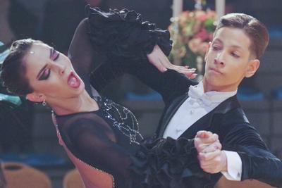 TÁNCSPORT MAGYAR BAJNOKSÁGOK HUNGARIAN DANCE OPEN februar 2-3 2019  MOM SPORT CENTER/BUDAPEST/HUNGARY-stock-foto