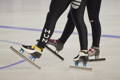 A 2020-as debreceni rövidpályás gyorskorcsolya Európa-bajnokság előtt, április 30-án nyílt edzést tartott a magyar válogatott a debreceni Főnix csarnokban.-stock-foto