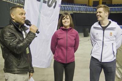 A 2020-as debreceni rövidpályás gyorskorcsolya Európa-bajnokság előtt, április 30-án nyílt edzést tartott a magyar válogatott a debreceni Főnix csarnokban.-stock-foto