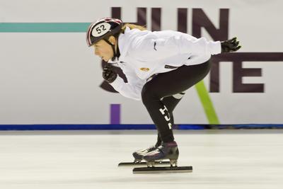 A 2020-as debreceni rövidpályás gyorskorcsolya Európa-bajnokság előtt, április 30-án nyílt edzést tartott a magyar válogatott a debreceni Főnix csarnokban.-stock-foto