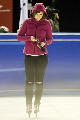 A 2020-as debreceni rövidpályás gyorskorcsolya Európa-bajnokság előtt, április 30-án nyílt edzést tartott a magyar válogatott a debreceni Főnix csarnokban.-stock-foto