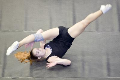 Aerobic Magyar Bajnokság 2019 Nyíradony, Harangi sportcsarno-stock-foto