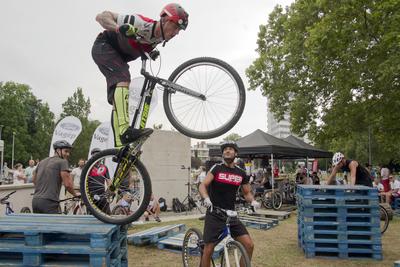 Hungarian Trial Bike CUP 2019 DEBRECEN-stock-foto