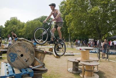 Hungarian Trial Bike CUP 2019 DEBRECEN-stock-foto