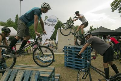 Hungarian Trial Bike CUP 2019 DEBRECEN-stock-foto