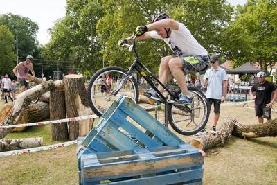 Hungarian Trial Bike CUP 2019 DEBRECEN-stock-foto