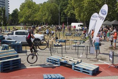 Hungarian Trial Bike CUP 2019 DEBRECEN-stock-foto