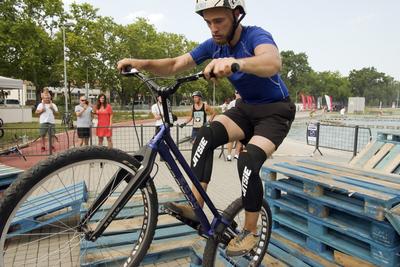 Hungarian Trial Bike CUP 2019 DEBRECEN-stock-foto