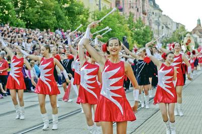 48th Flower Canival Debrecen 2017-stock-foto