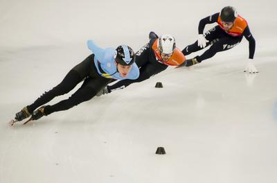 ISU European Short Track Speed Skating Championships January 24-26, 2020 Debrecen, Hungary-stock-foto