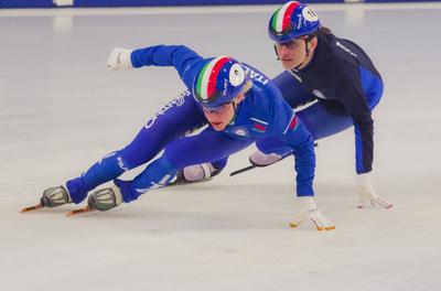 ISU European Short Track Speed Skating Championships January 24-26, 2020 Debrecen, Hungary-stock-foto