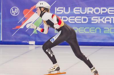 ISU European Short Track Speed Skating Championships January 24-26, 2020 Debrecen, Hungary-stock-foto