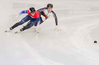 ISU European Short Track Speed Skating Championships January 24-26, 2020 Debrecen, Hungary-stock-foto