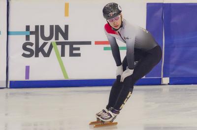 ISU European Short Track Speed Skating Championships January 24-26, 2020 Debrecen, Hungary-stock-foto