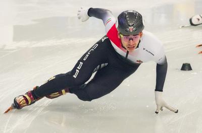 ISU European Short Track Speed Skating Championships January 24-26, 2020 Debrecen, Hungary-stock-foto