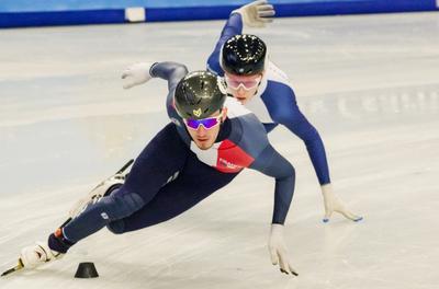 ISU European Short Track Speed Skating Championships January 24-26, 2020 Debrecen, Hungary-stock-foto