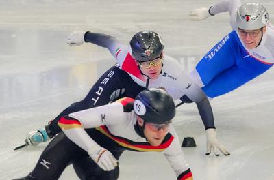 ISU European Short Track Speed Skating Championships January 24-26, 2020 Debrecen, Hungary-stock-foto