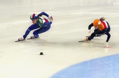 ISU European Short Track Speed Skating Championships January 24-26, 2020 Debrecen, Hungary-stock-foto