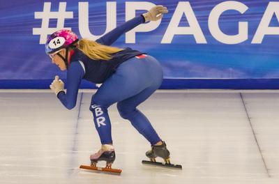 ISU European Short Track Speed Skating Championships January 24-26, 2020 Debrecen, Hungary-stock-foto