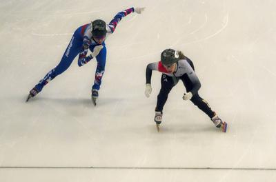 ISU European Short Track Speed Skating Championships January 24-26, 2020 Debrecen, Hungary-stock-foto