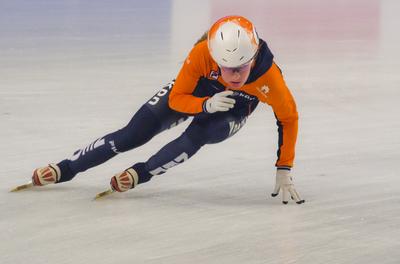 ISU European Short Track Speed Skating Championships January 24-26, 2020 Debrecen, Hungary-stock-foto
