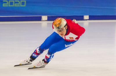 ISU European Short Track Speed Skating Championships January 24-26, 2020 Debrecen, Hungary-stock-foto