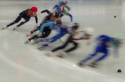 ISU European Short Track Speed Skating Championships January 24-26, 2020 Debrecen, Hungary-stock-foto