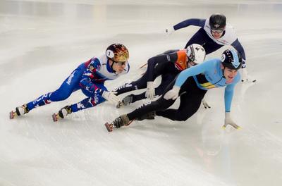 ISU European Short Track Speed Skating Championships January 24-26, 2020 Debrecen, Hungary-stock-foto