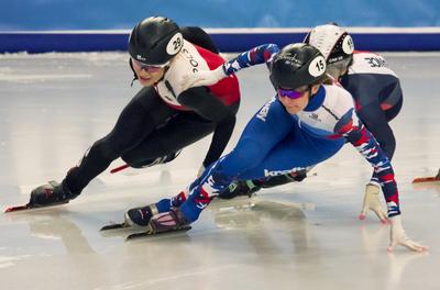ISU European Short Track Speed Skating Championships January 24-26, 2020 Debrecen, Hungary-stock-foto