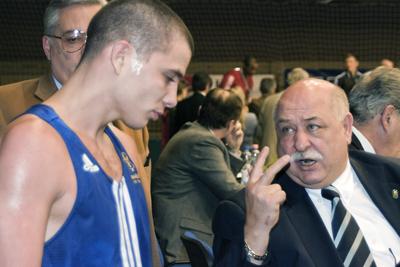 Bacskai Balázs bokszoló-stock-foto