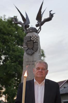 Trianoni megemlékezés 2020 Hajdúszoboszló-stock-foto