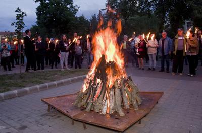 Trianoni megemlékezés 2020 Hajdúszoboszló-stock-foto