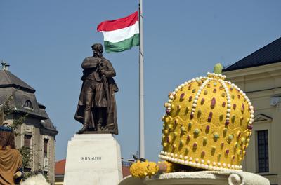 Flowerart car carnival 2020 Hungary/Debrecen-stock-foto