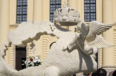 Flowerart car carnival 2020 Hungary/Debrecen-stock-foto