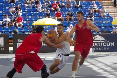 3X3 Street Basketball DEBRECEN/HUNGARY-stock-photo