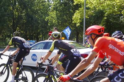 Tour de Hongrie 2020 2th stage-stock-foto