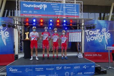 Tour de Hongrie 2020 2th stage-stock-foto