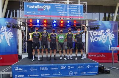 Tour de Hongrie 2020 2th stage-stock-foto