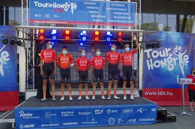 Tour de Hongrie 2020 2th stage-stock-foto