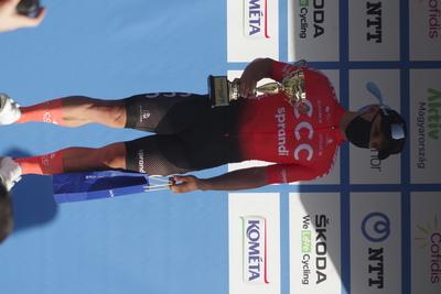 Tour de Hongrie 2020 2th stage-stock-foto